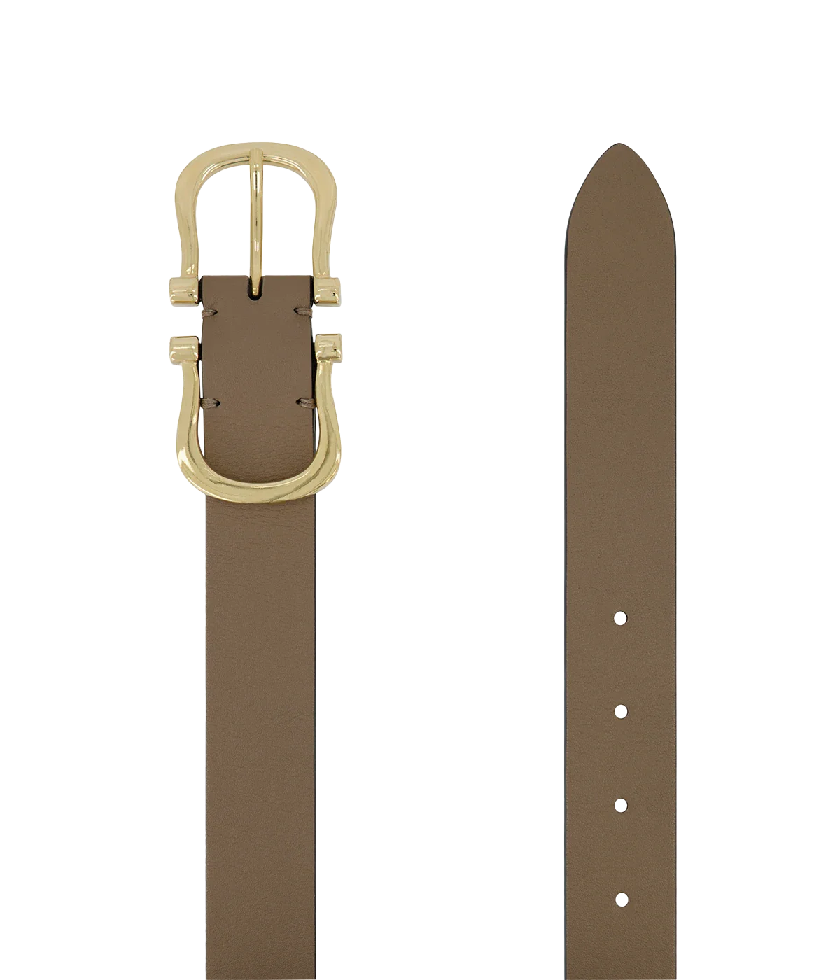 Baby Gold Nicky X Belt in Mushroom - Image 3