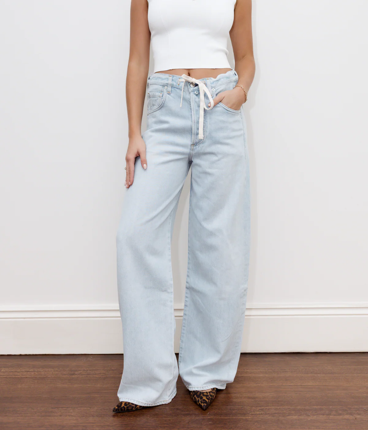 Brynn Drawstring Trouser in Portola - Image 2
