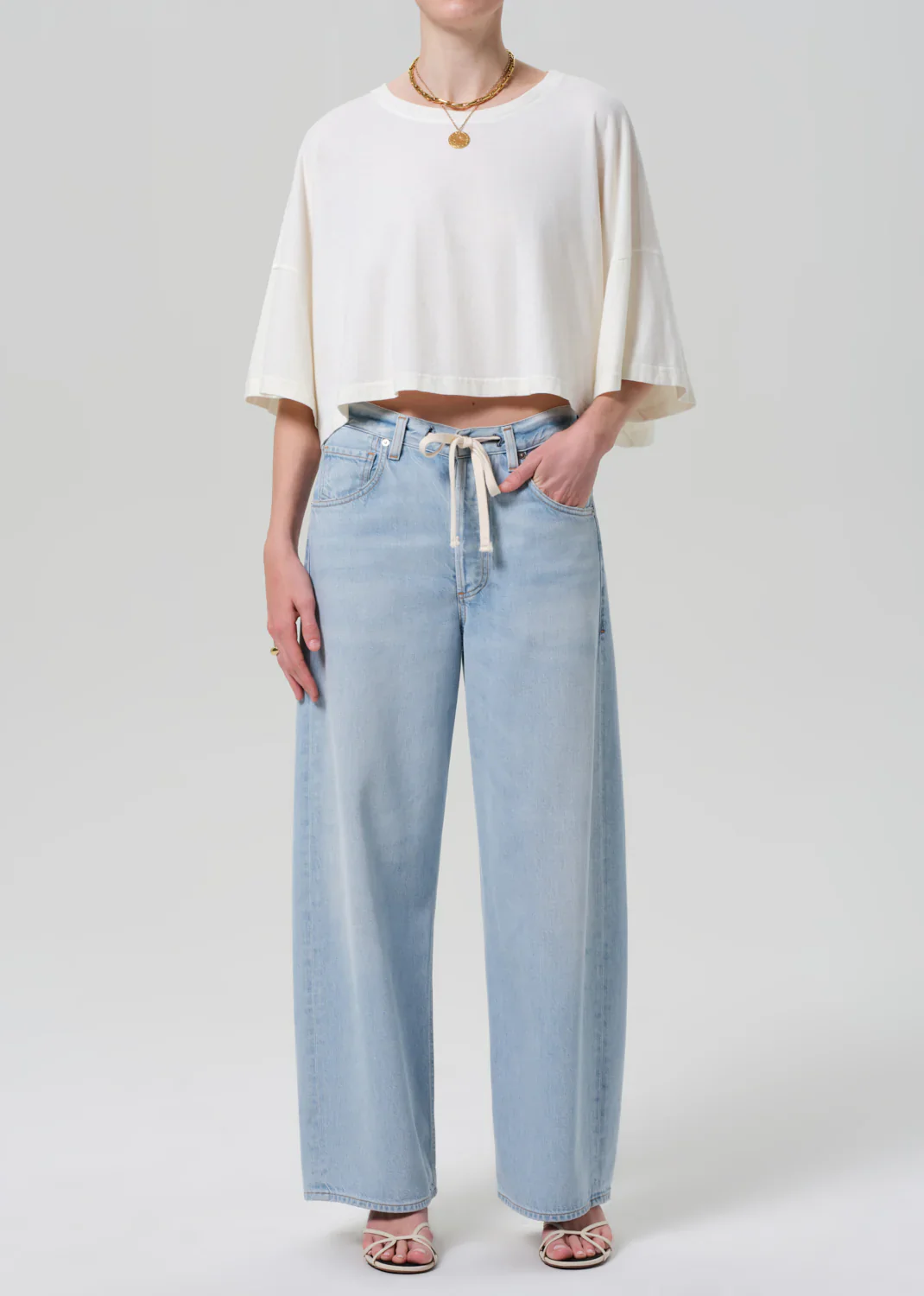 Brynn Drawstring Trouser in Portola - Image 5