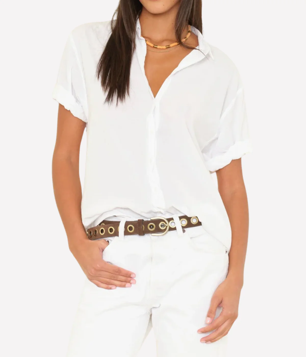 Channing Shirt in WHITE - Image 3