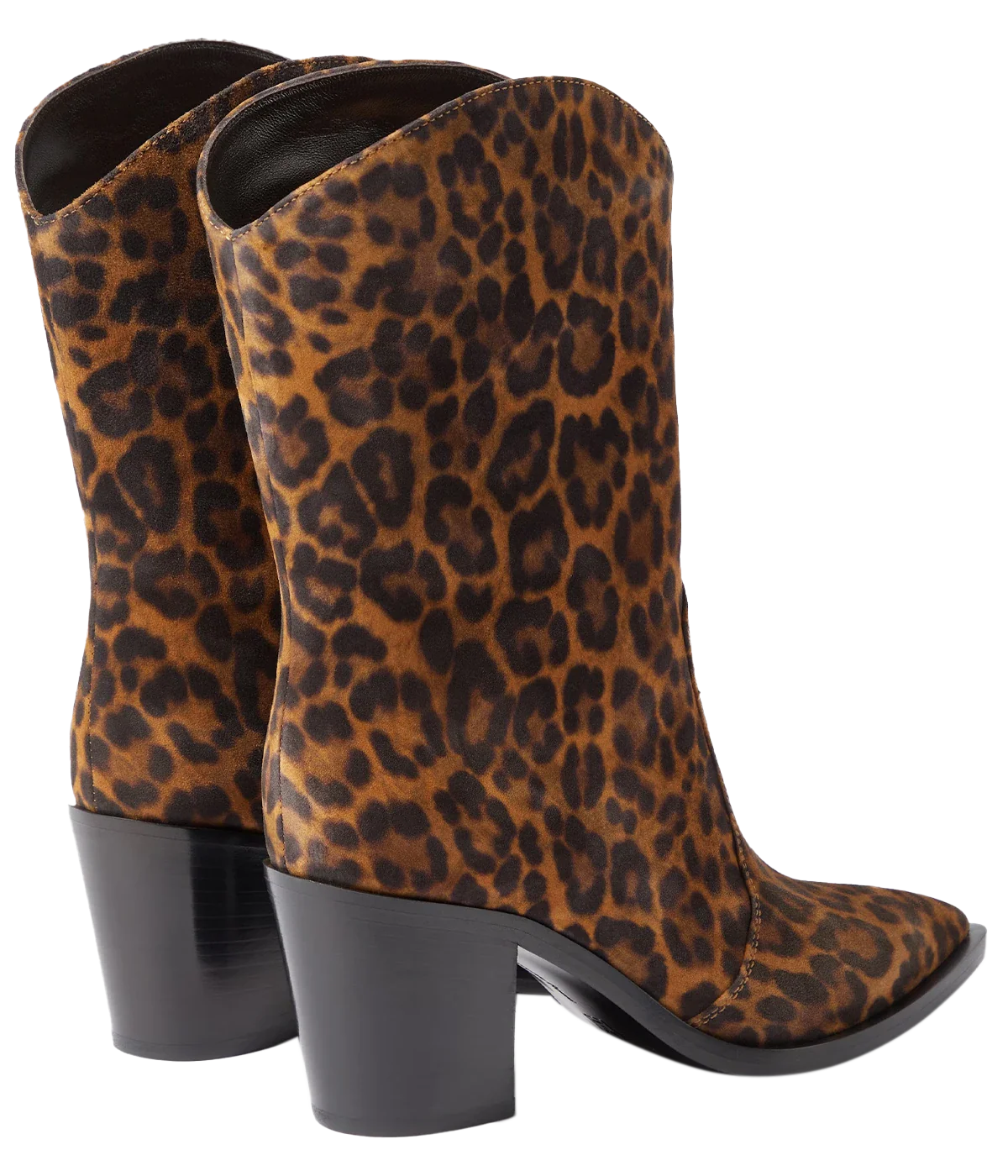Denver Ankle Boot 80 in Almond Leopard Print - Image 3