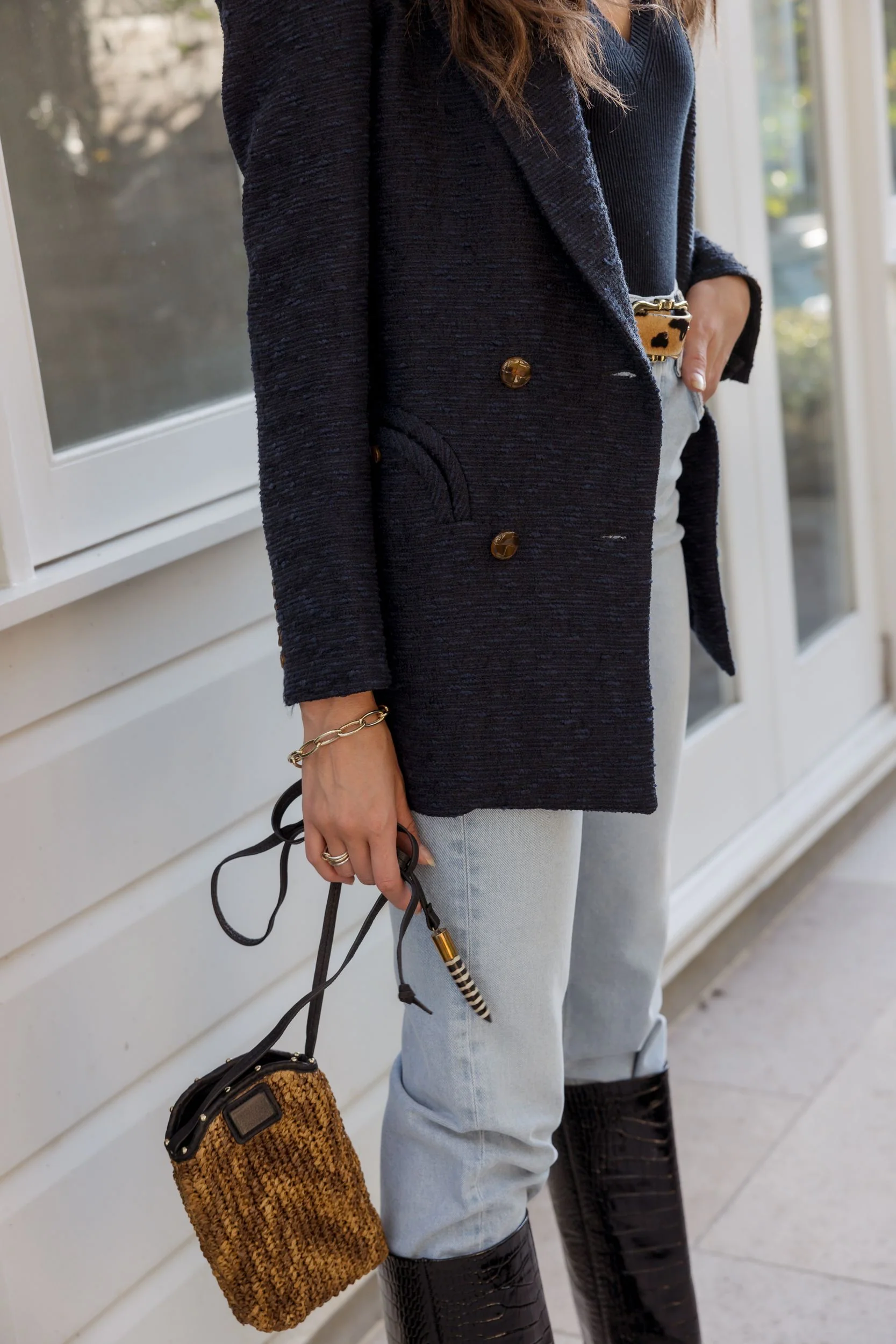 Esence Everyday Blazer in Navy - Image 9