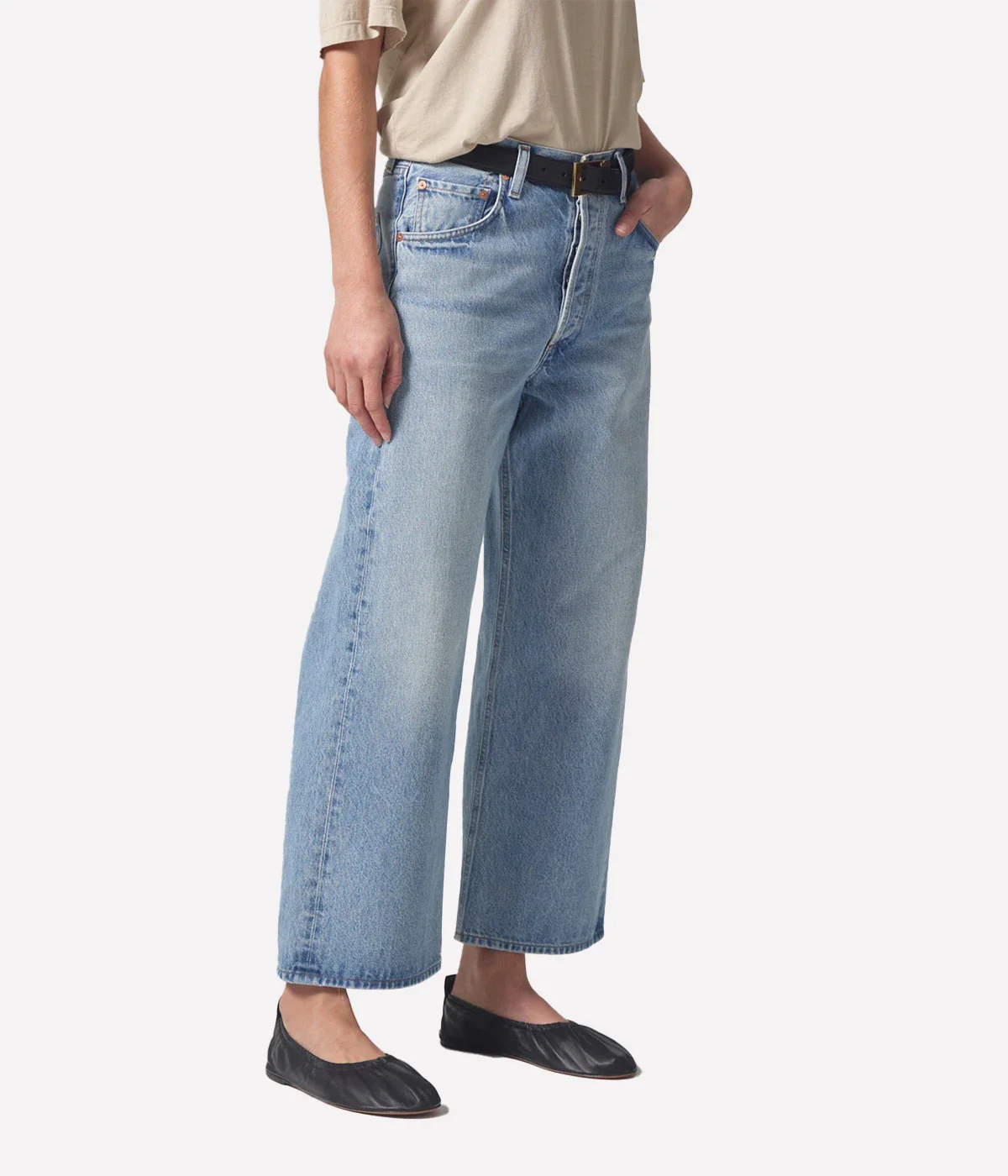 Gaucho Vintage Wide Leg Jean in Misty - Image 5