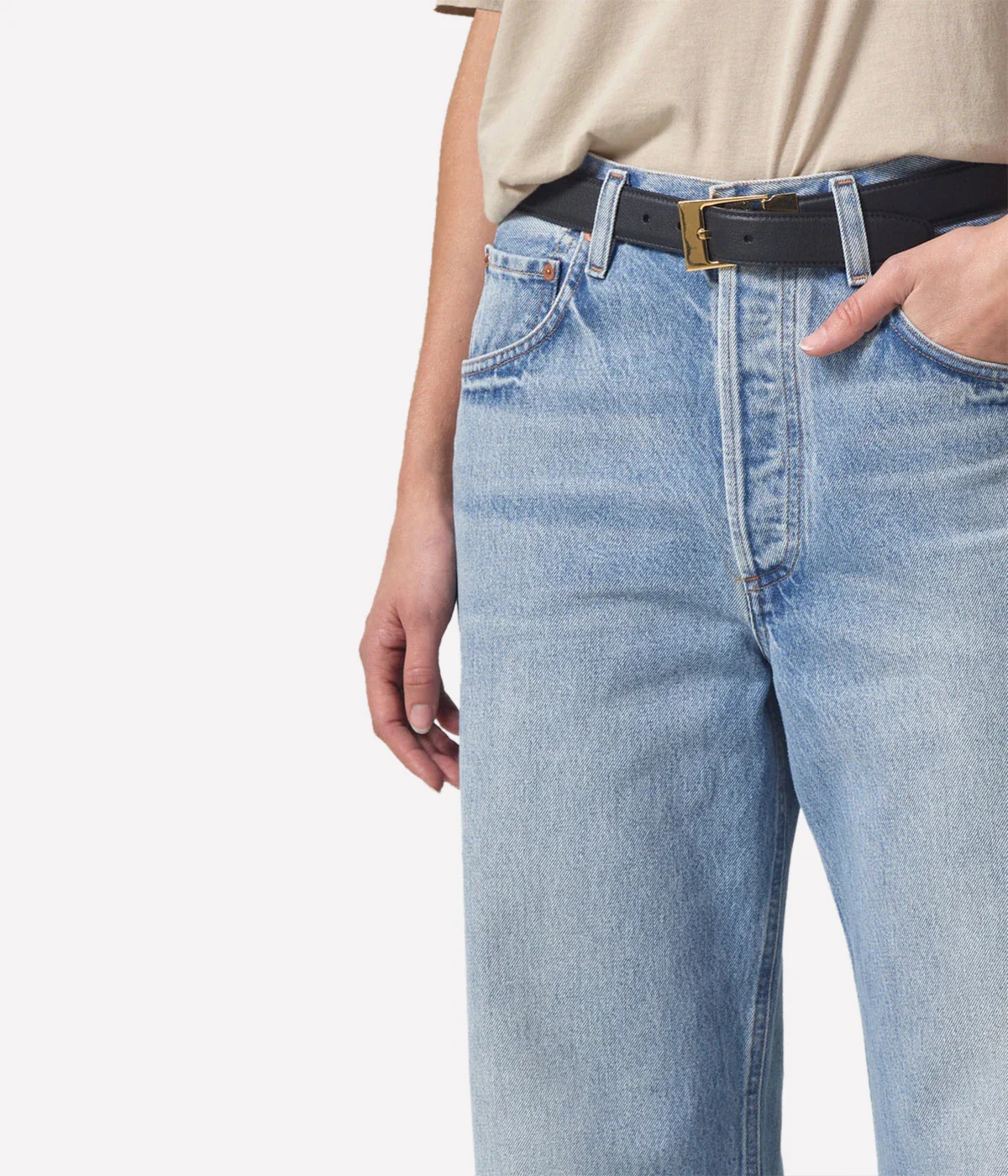 Gaucho Vintage Wide Leg Jean in Misty - Image 6