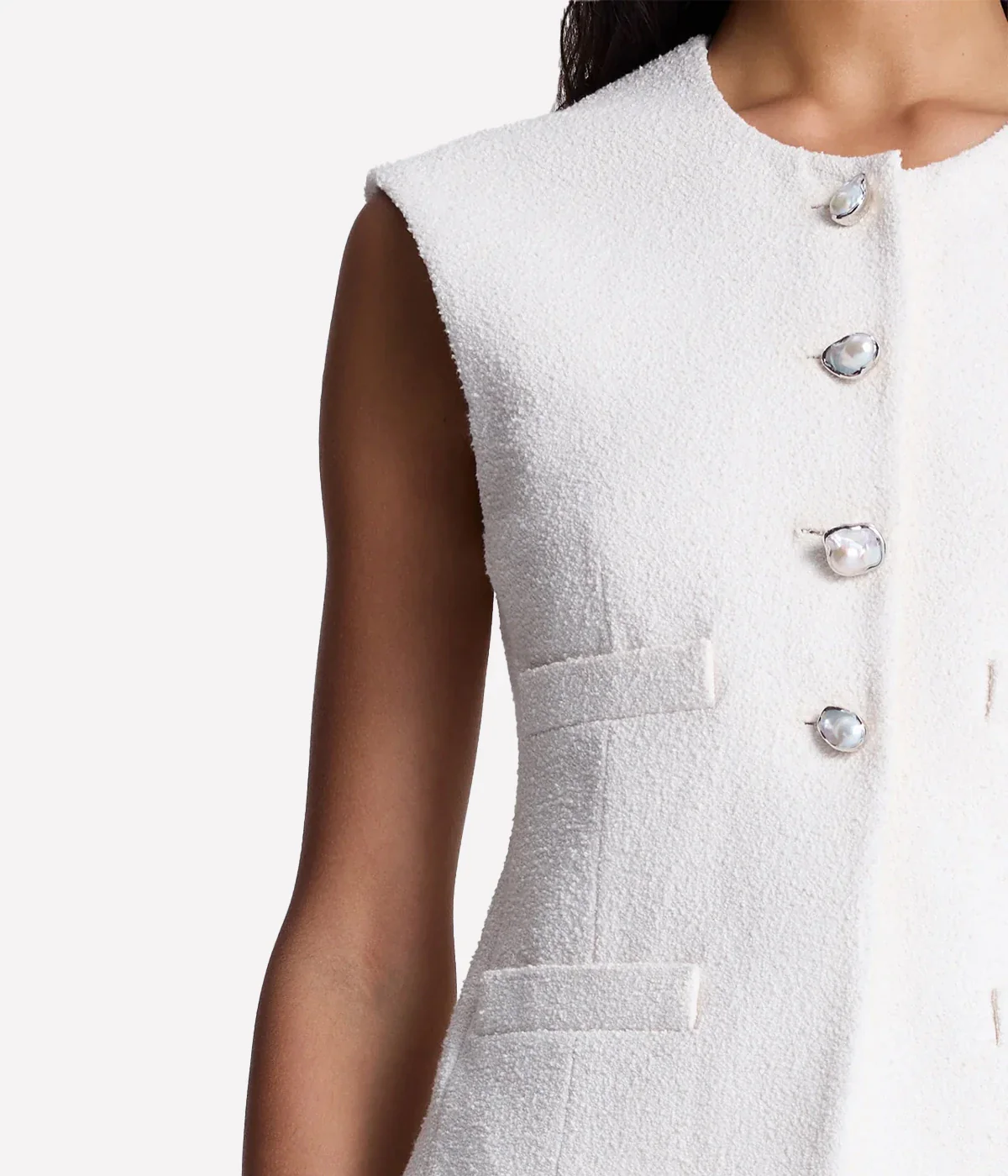 Georgie Vest in Pearl - Image 3