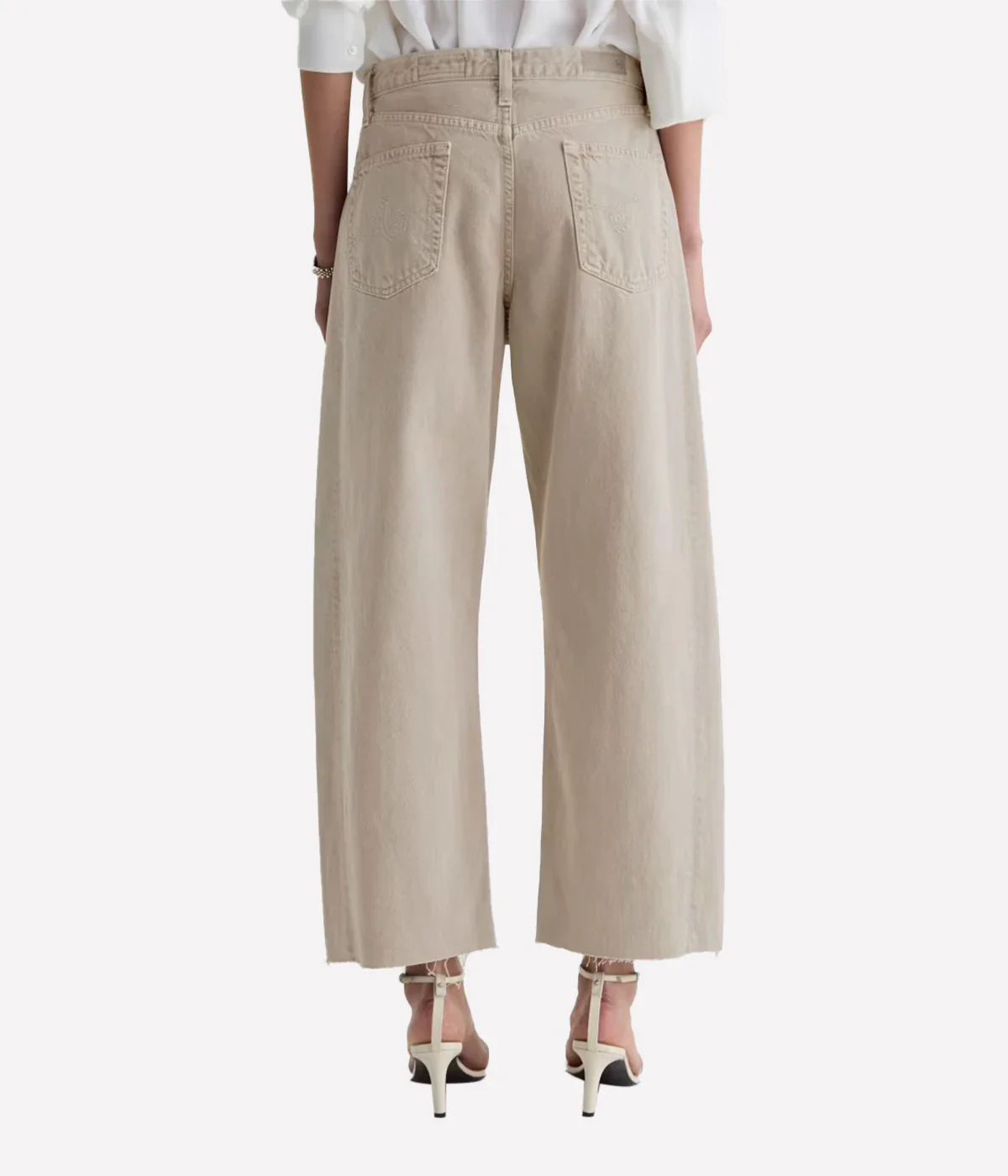 Hattie Crop Jean in Sulfur Light Taupe - Image 9