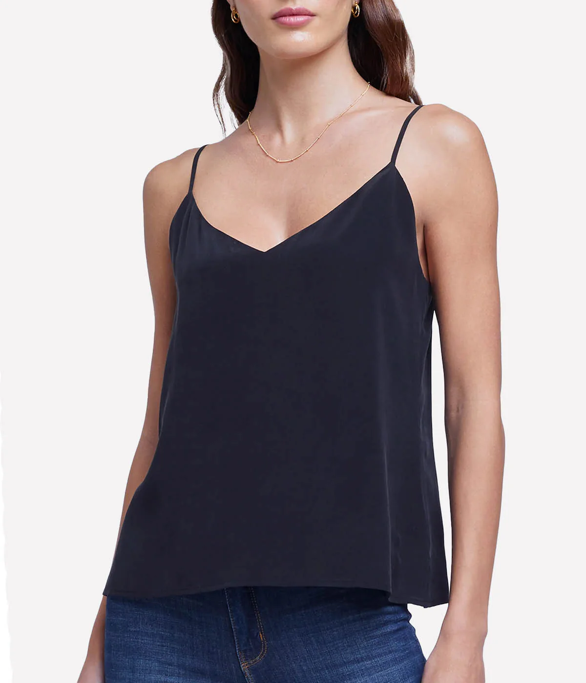 Jane Spaghetti Strap Top in Black - Image 4