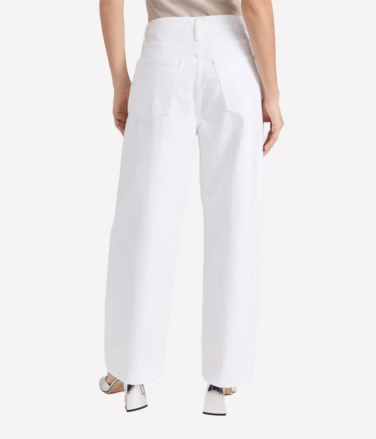 Low Slung Baggy Jean in Milkshake - Image 3