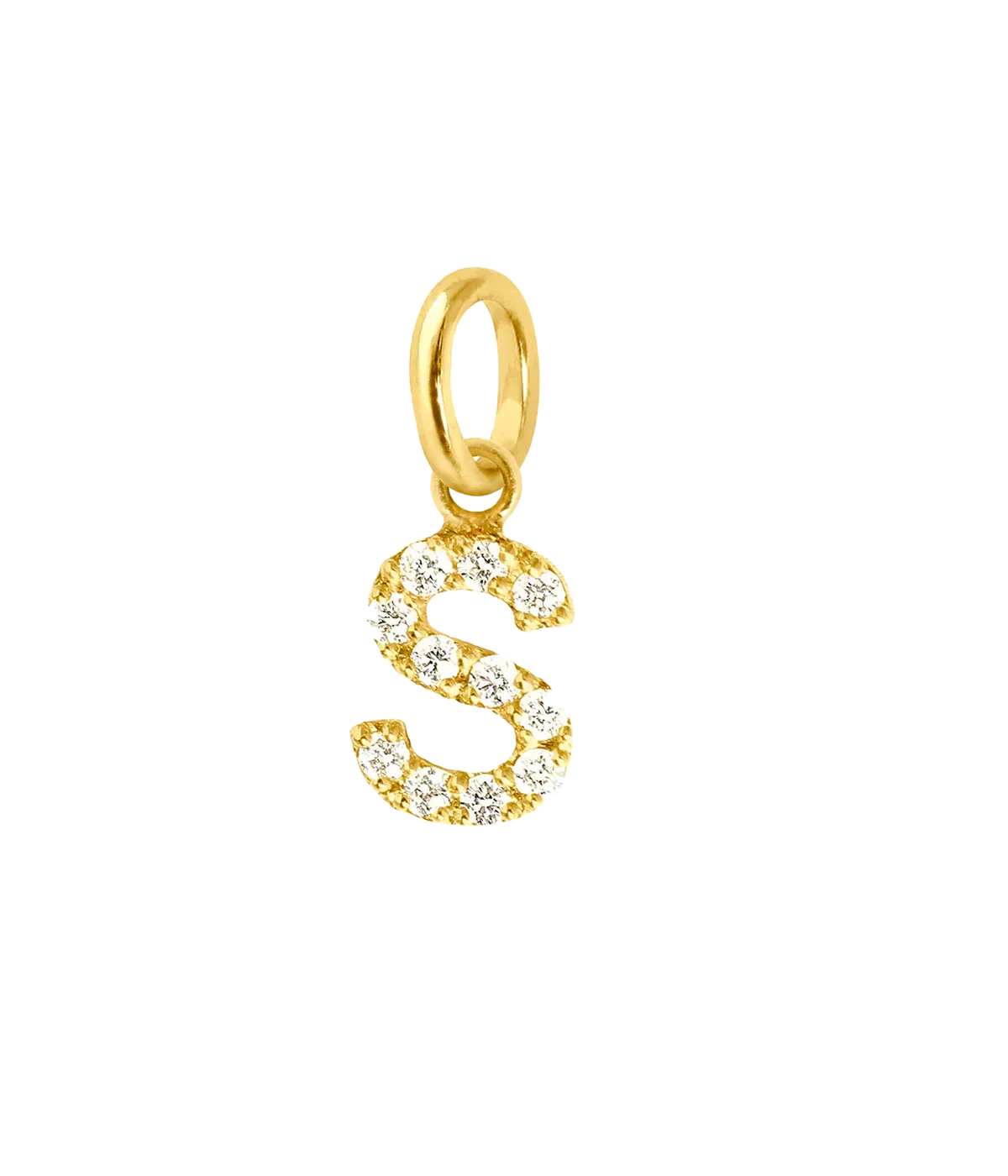 Lucky Letter Pendants in 18ct Yellow Gold & Diamonds - Image 4