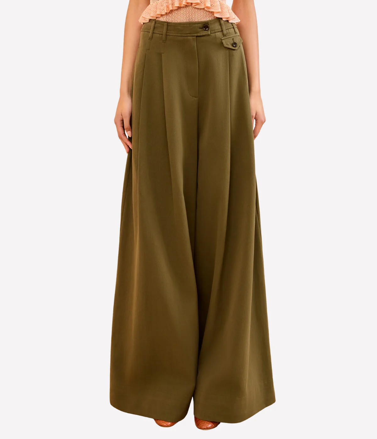 Motherwell Wide Leg Trouser In Pinon - Image 2