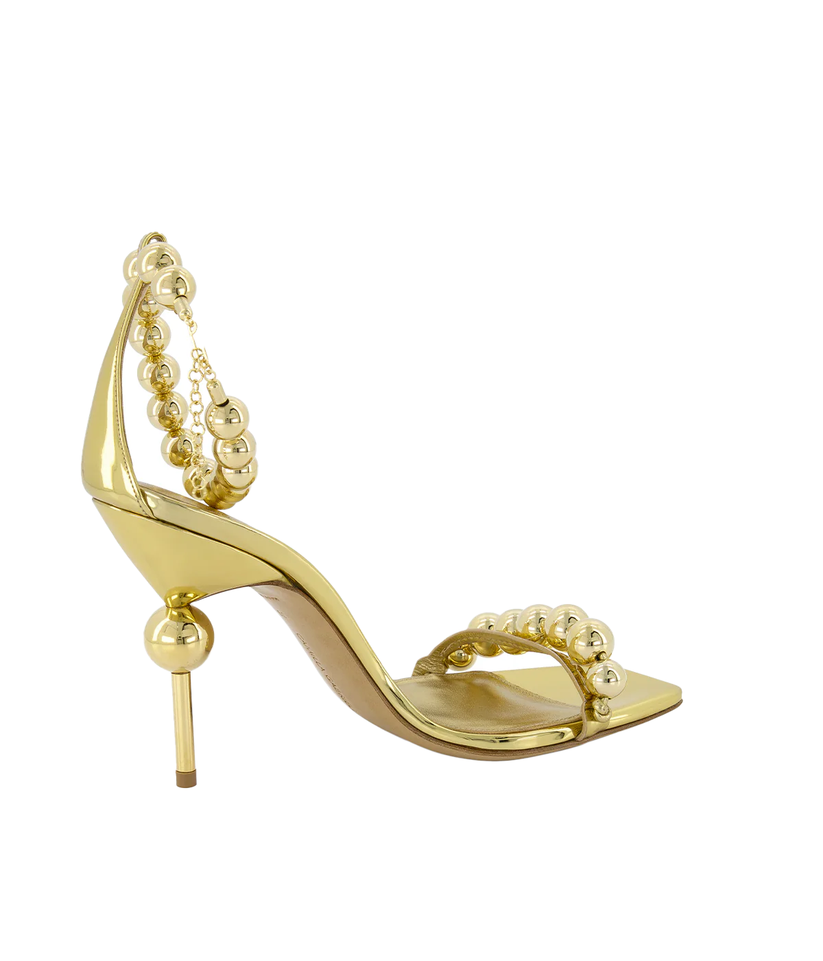 Olivia Necklace Sandal 105 in Gold Sphere - Image 3