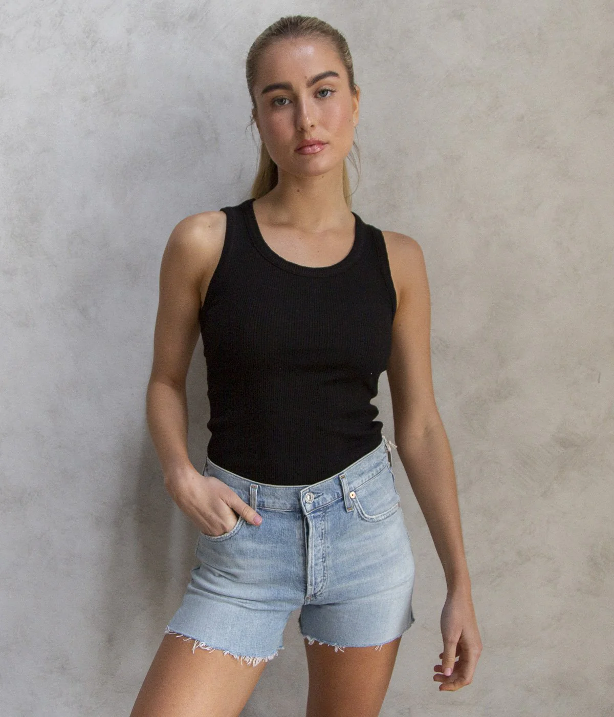 Poppy Tank in Black - Image 4