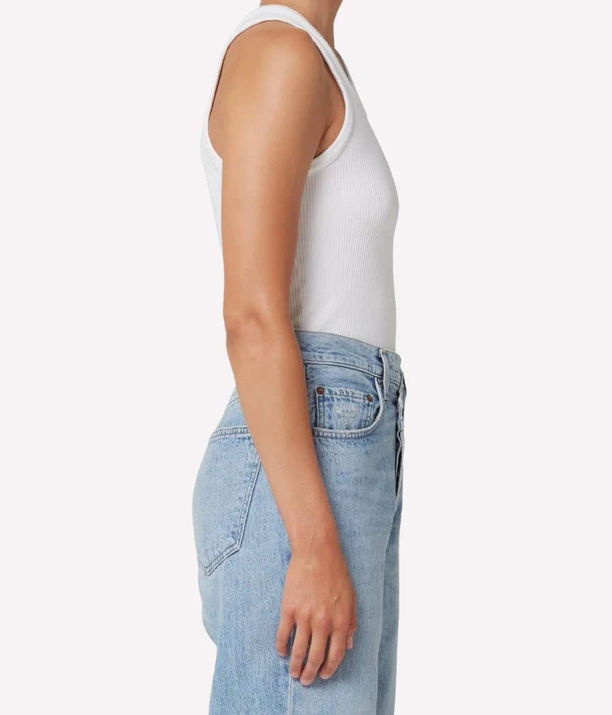 Poppy Tank in White - Image 3