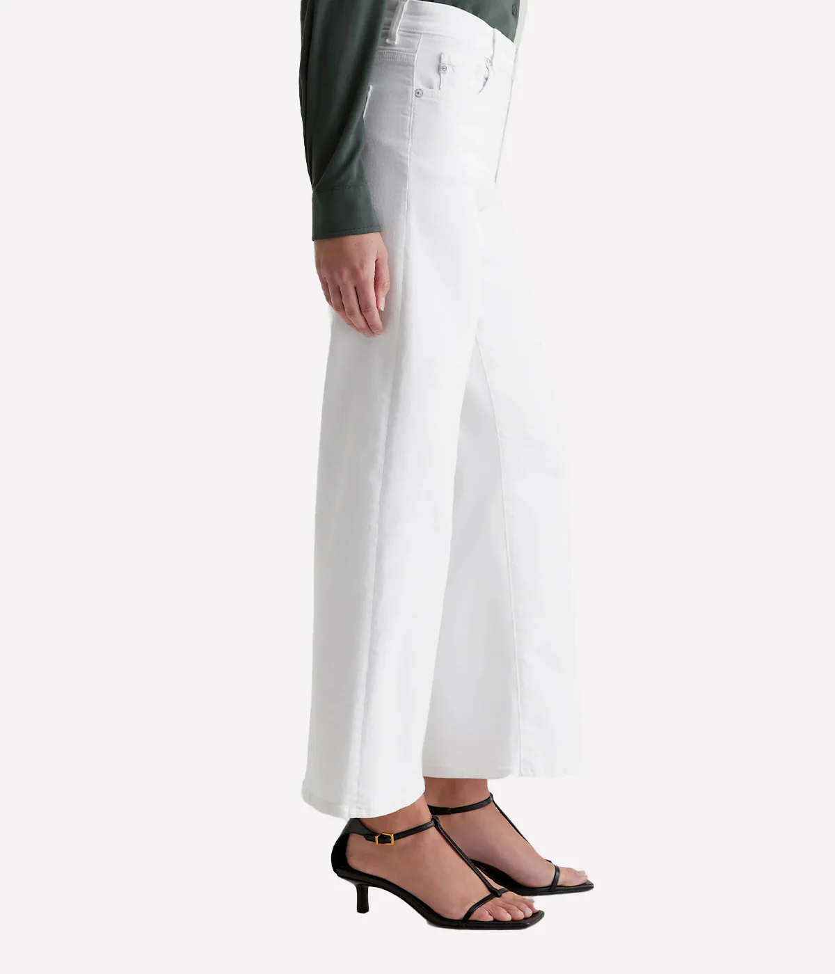 Saige Wide Leg Jean in Gallery White - Image 3