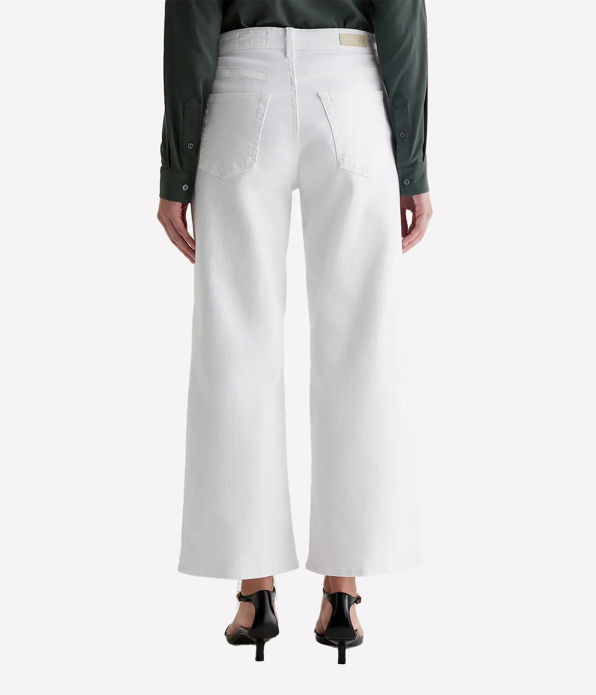 Saige Wide Leg Jean in Gallery White - Image 4