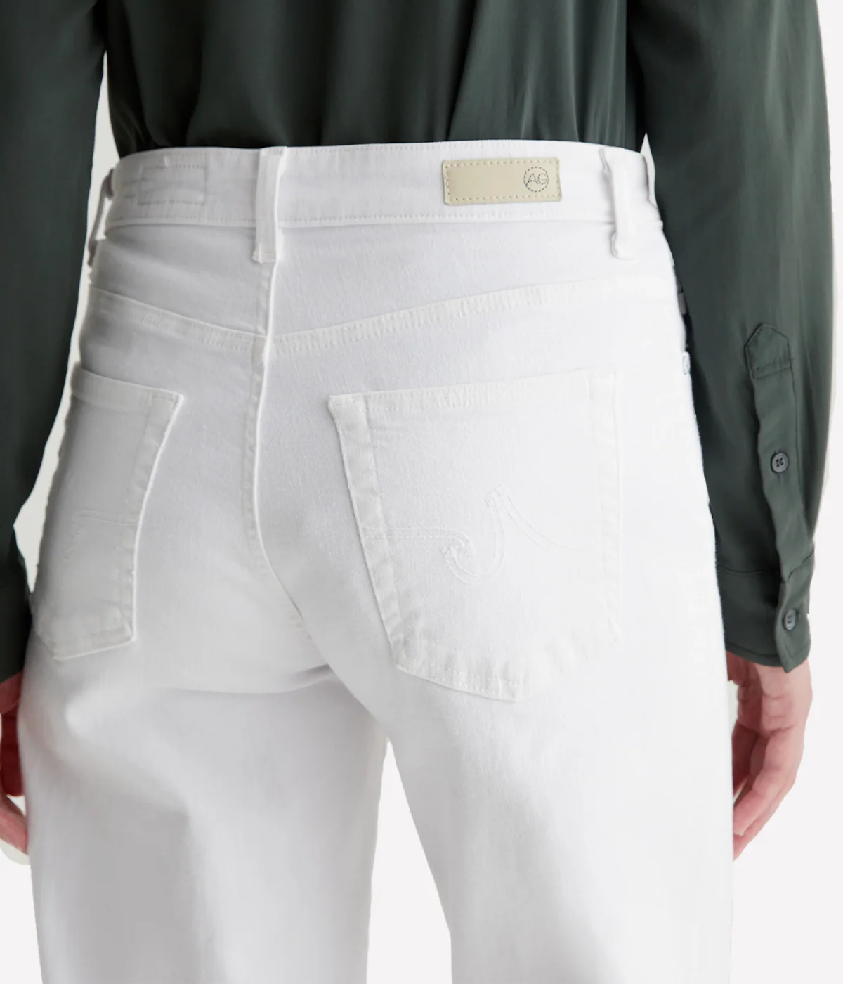 Saige Wide Leg Jean in Gallery White - Image 5