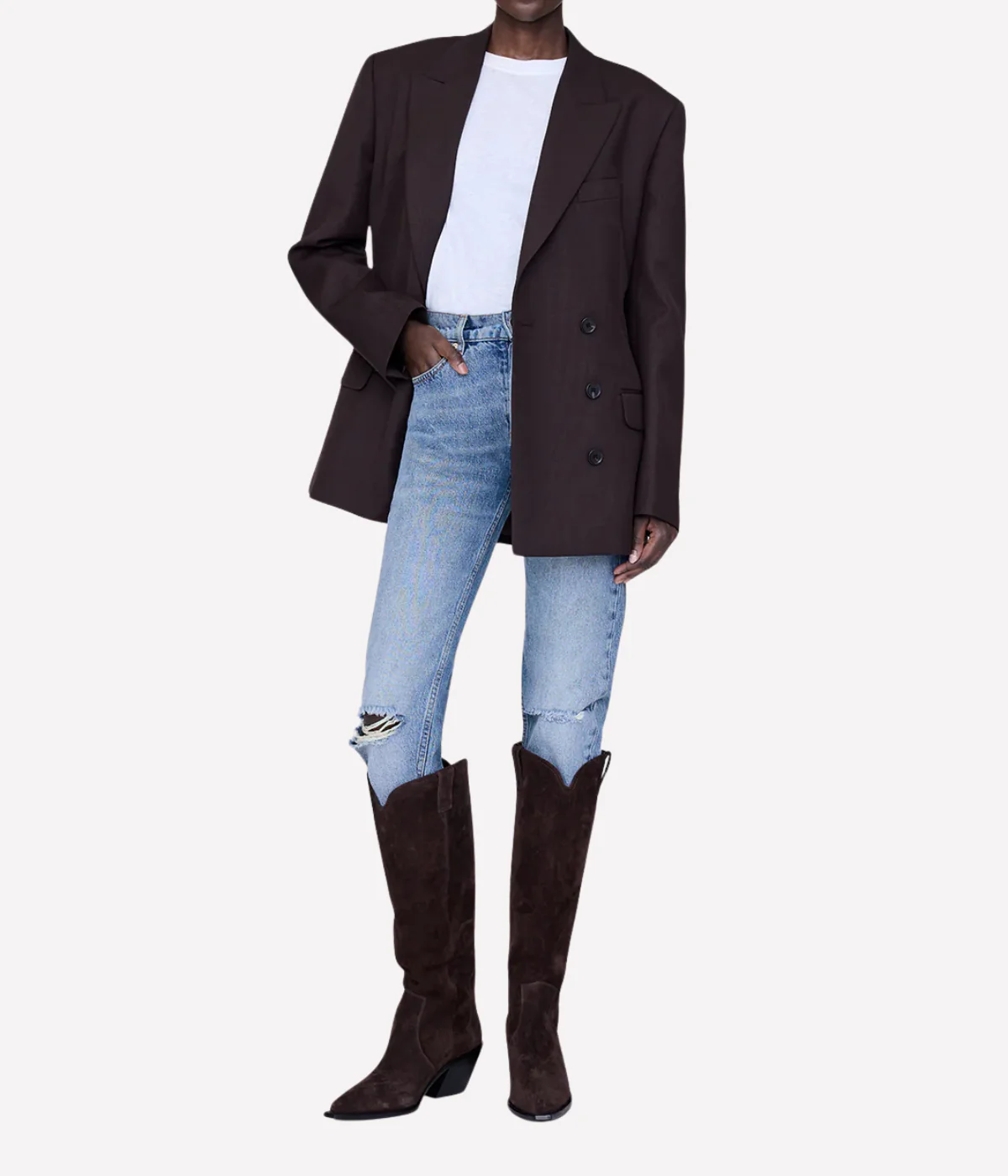 Tall tania boot in dark brown - Image 3