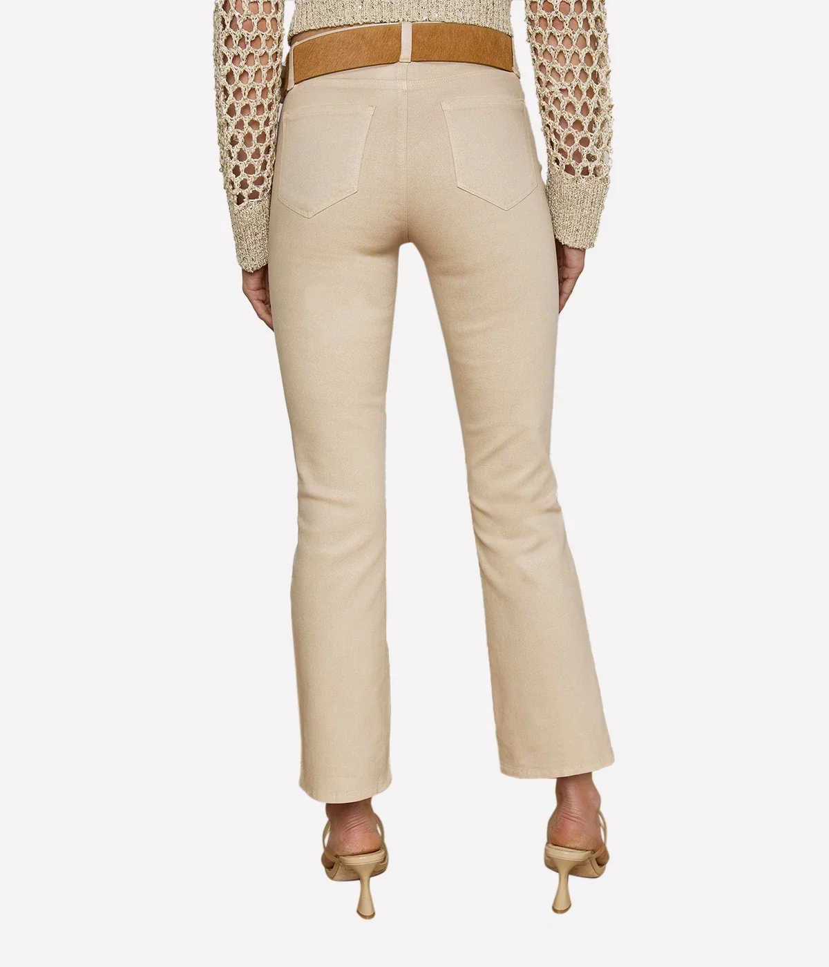 Tati H/R Crop Boot Jean in Cement Coated - Image 5