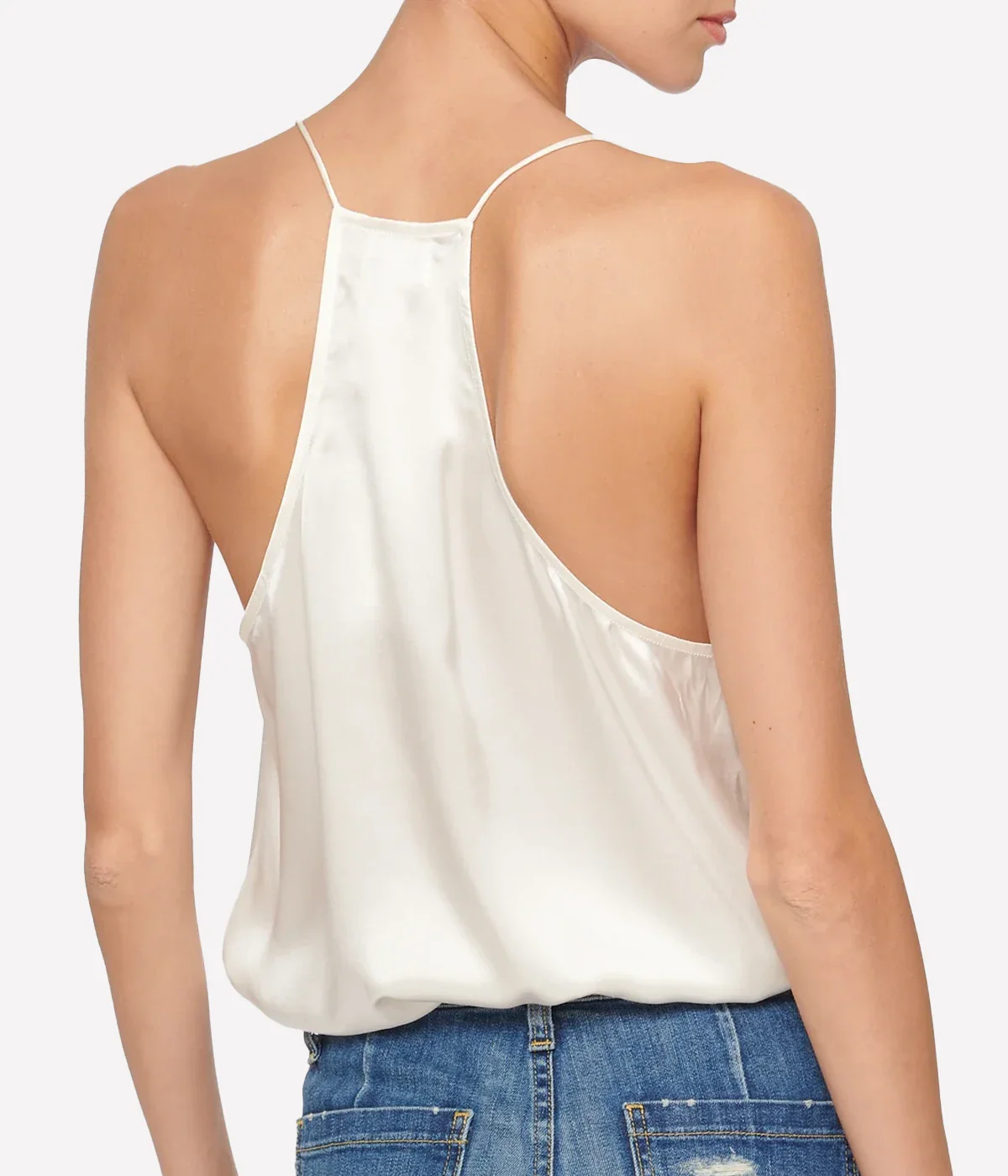 The Racer Cami in White - Image 4